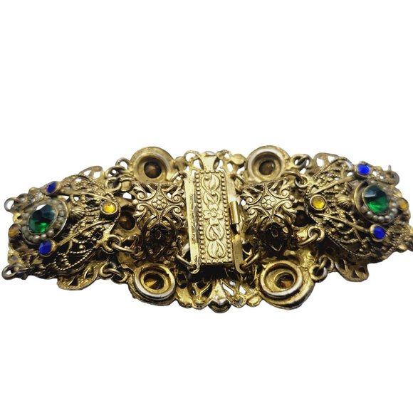 Vintage Spectacular Austro-Hungarian Jeweled Bracelet (A2207) - Picture 6 of 16